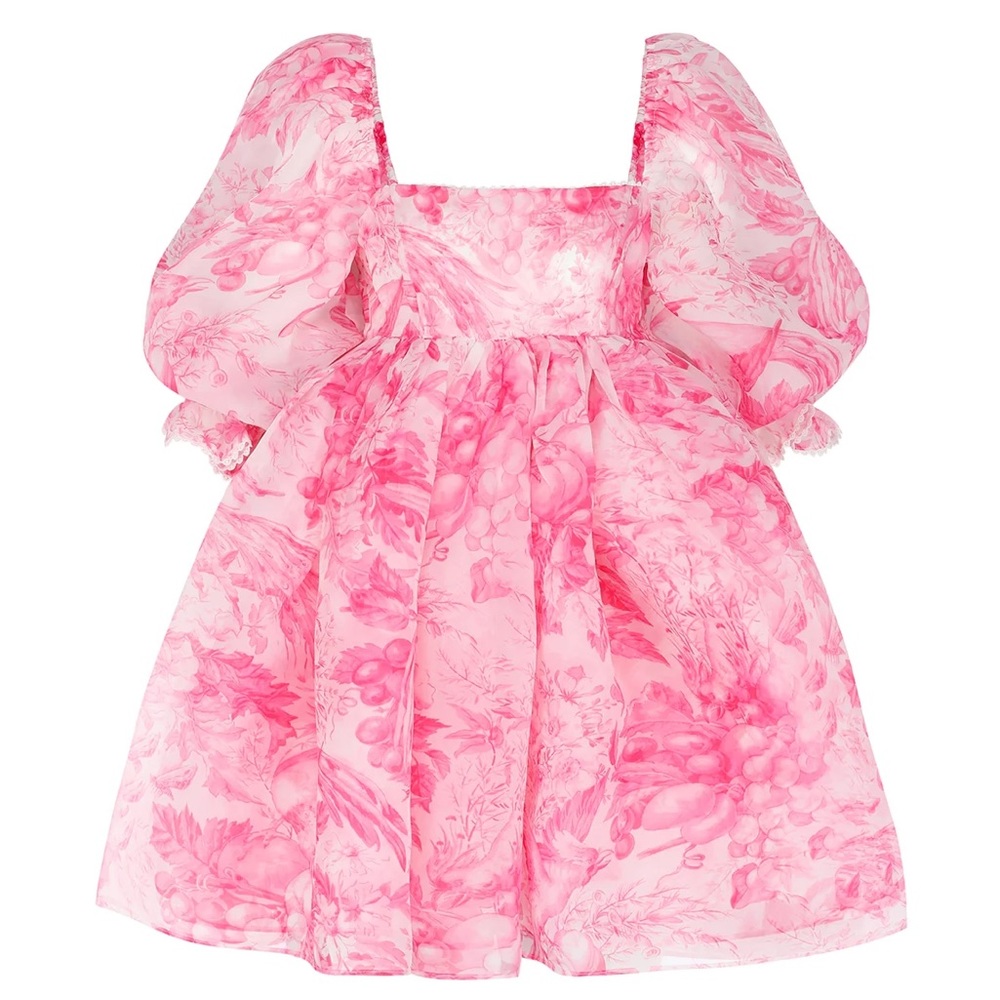 Selkie Babydoll Toile Lace Puff Dress